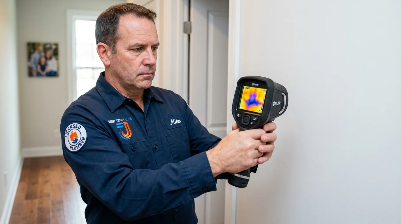 Thermal imaging leak detection by Johns Plumbing LLC in Erlanger